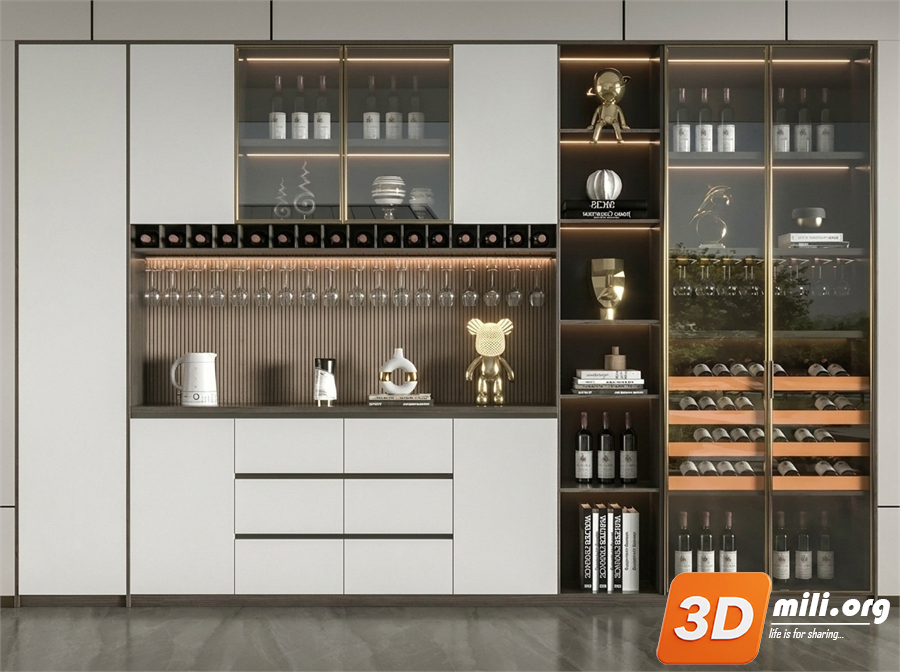 Wine cabinet Skp Files